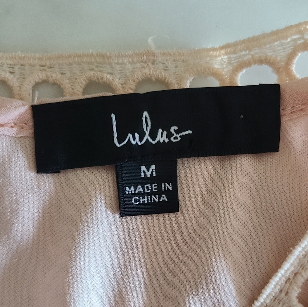 Lulus Garden Dreams Lace Tiered Maxi Dress, Size , Blush, EUC - Picture 10 of 17